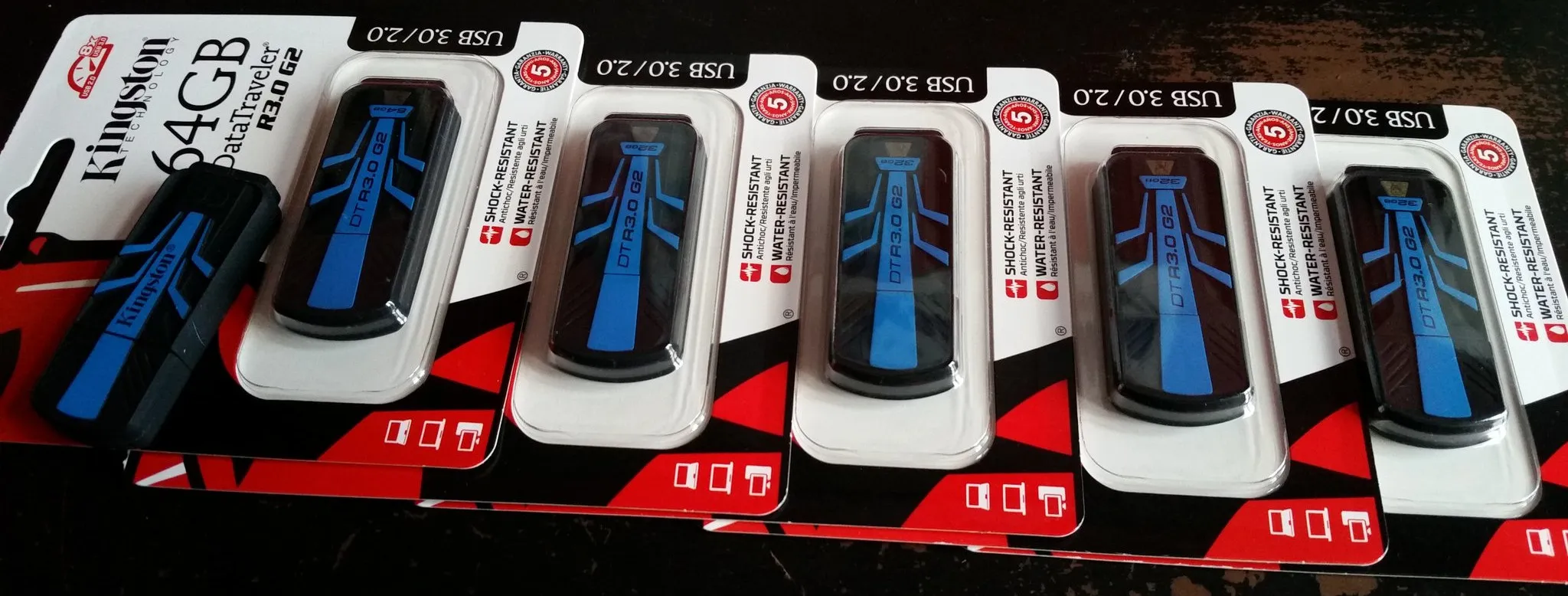 A photo of the usb-sticks used for offline deployment in 2016