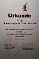 Daniel-Düsentrieb Wettbewerb 2007: certificate of participation