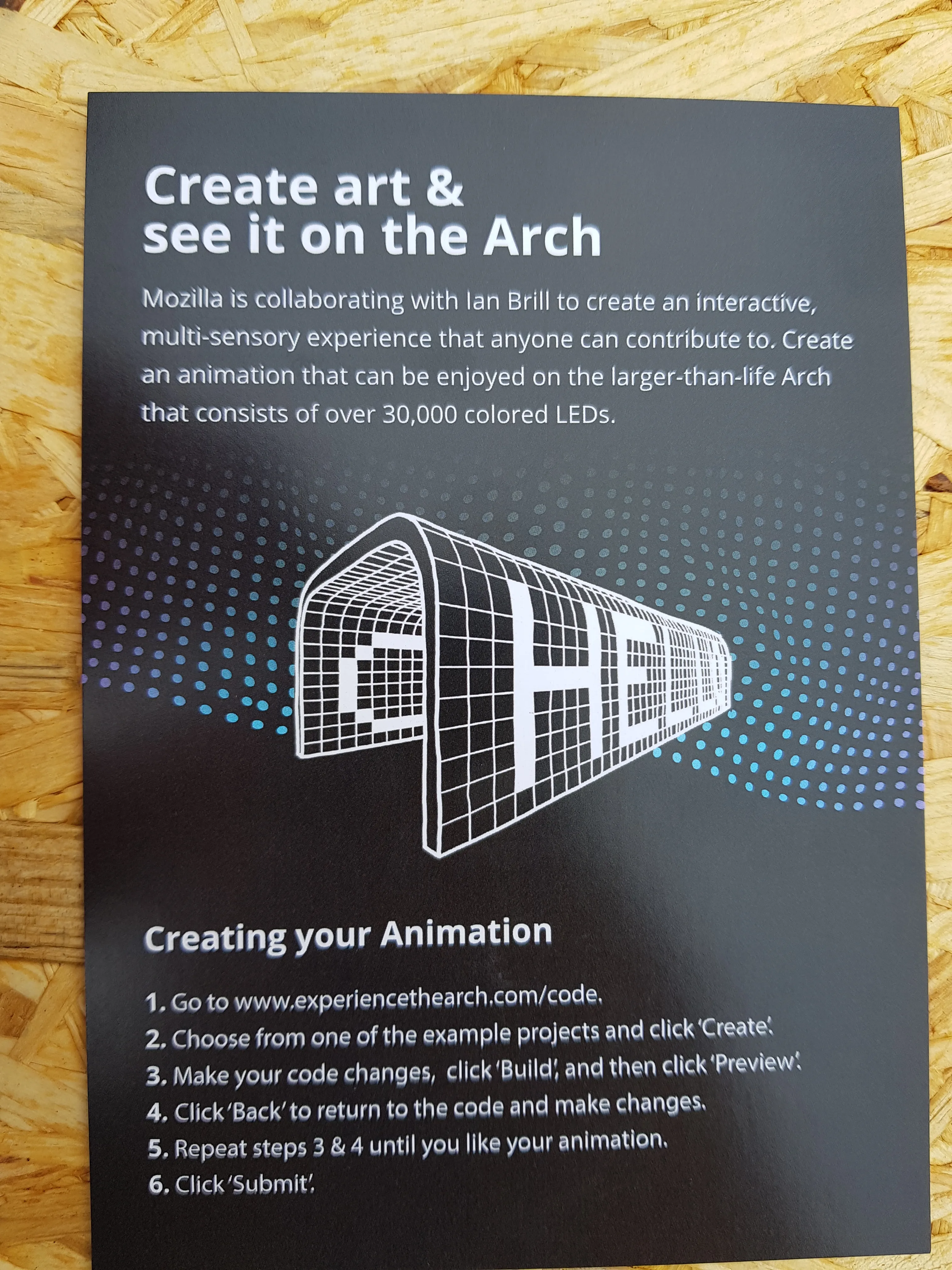 The arch flyer, front